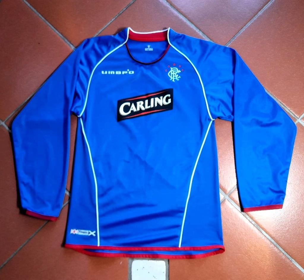 Glasgow Rangers thuisshirt 2007–2008 – lange mouwen 140/152, Ophalen of Verzenden, Gebruikt, Buitenlandse clubs, Shirt