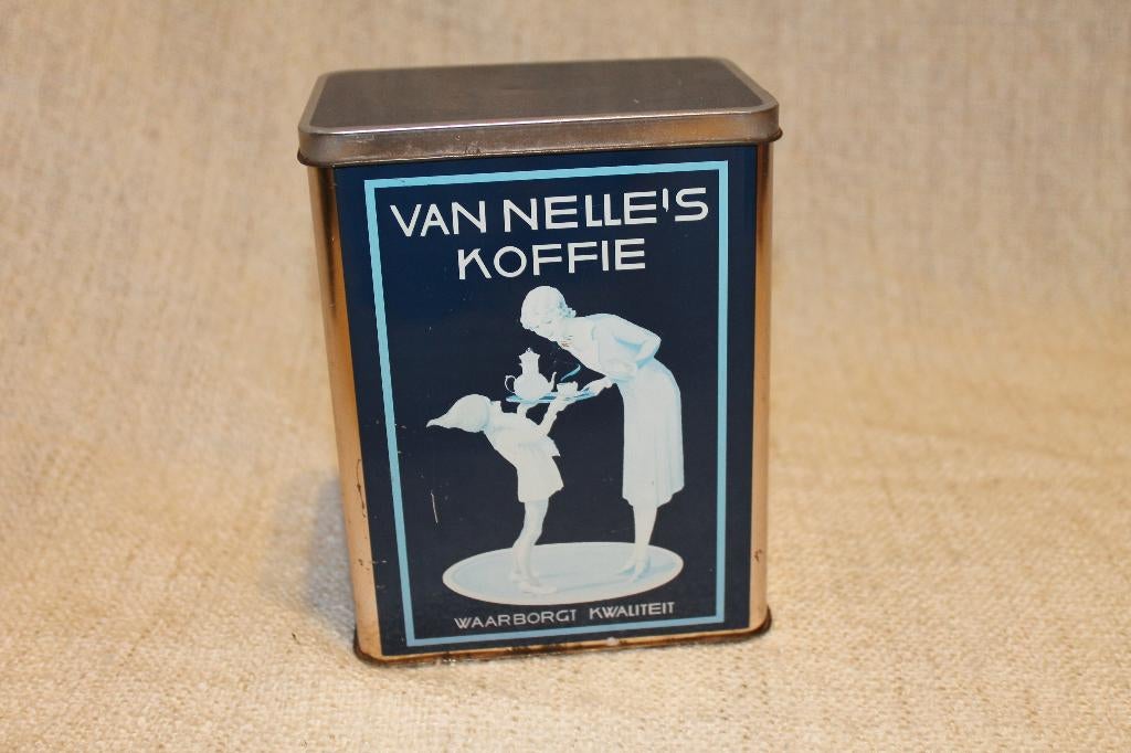Titel: Vintage Van Nelle’s Koffieblik - Art Deco, Verzamelen, Blikken, Ophalen of Verzenden, Gebruikt, Koffie, Van Nelle