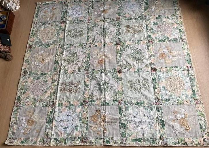 Quilt / wandkleed, Antiek en Kunst, Antiek | Kleden en Textiel, Ophalen of Verzenden