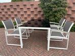 Leuke Tuinset tafel met 4 stoelen merk bois le duc, Tuin en Terras, Tuinsets en Loungesets, Ophalen, Gebruikt