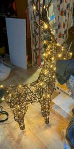 Hert verlicht rudolph kersthert   ALS NIEUW 138 cm hoog, Diversen, Kerst, Ophalen, Zo goed als nieuw