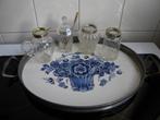 MOOI GLASWERK, LEPELVAASJE 2 ST. MOSTERDPOTJE, MELKKANNETJE, Ophalen of Verzenden