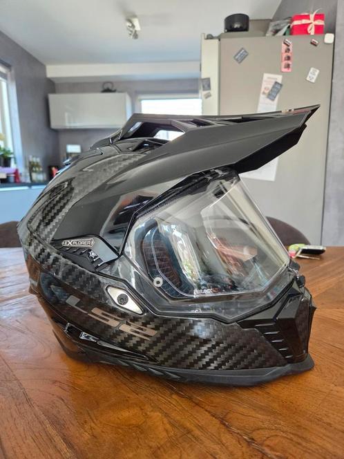 LS2 carbon adventure crosshelm pinlock. Nw.pr. 429,-, Motoren, Kleding | Motorhelmen, Integraalhelm, Overige merken, Nieuw met kaartje