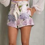 Zimmermann Dawing Zijden Shorts Bloemenprint size 2 NIEUW, Kleding | Dames, Broeken en Pantalons, Maat 38/40 (M), Overige kleuren