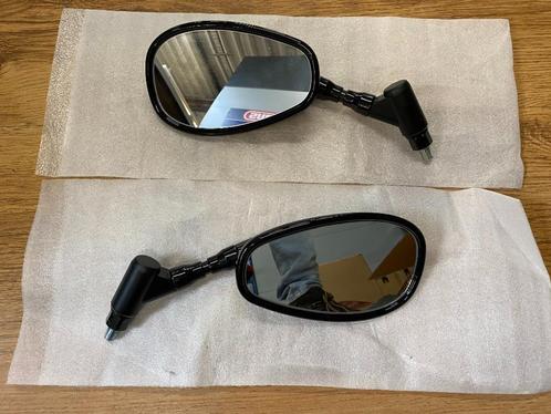 Motor spiegel set zwart universeel, Motoren, Tuning en Styling, Ophalen of Verzenden