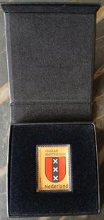 Gouden postzegel 750 jaar Amsterdam, Postzegels en Munten, Postzegels | Nederland, Ophalen of Verzenden, Na 1940, Postfris