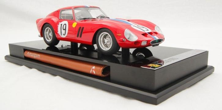 Ferrari 250 GTO #19 LeMans 1962 Rood 1:18 van Amalgam, Hobby en Vrije tijd, Modelauto's | 1:18, Nieuw, Auto, Overige merken, Ophalen of Verzenden
