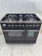 Boretti antraciet 5 pits fornuis, Ophalen, Gebruikt, 60 cm of meer, Gas