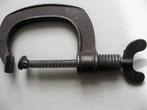 Aparte antieke gietijzeren lijmklem, 19e eeuw, Antiek en Kunst, Antiek | Gereedschap en Instrumenten, Ophalen of Verzenden
