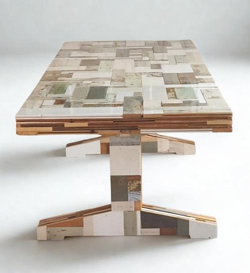 Piet Hein Eek Afvaltafel in sloophout, 300x100x78h, Huis en Inrichting, Tafels | Eettafels, Zo goed als nieuw, 100 tot 150 cm