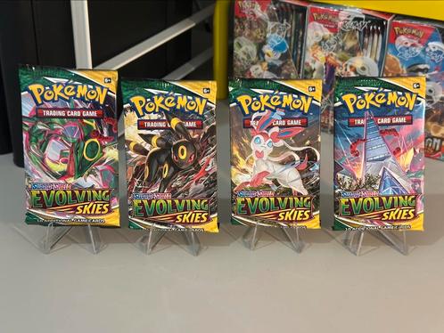 Evolving Skies Booster Pack Art Set Compleet Sealed Pokemon, Hobby en Vrije tijd, Verzamelkaartspellen | Pokémon, Nieuw, Booster