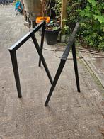 Ijzeren tafel onderstel, Huis en Inrichting, Tafelonderdelen, Ophalen, Tafelpoot, Gebruikt, 50 tot 100 cm