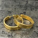 14k gouden oorbellen versace model, Ophalen of Verzenden