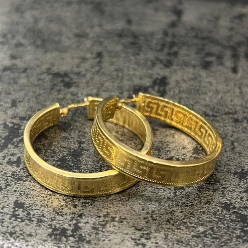 14k gouden oorbellen versace model, Sieraden, Tassen en Uiterlijk, Oorbellen, Ophalen of Verzenden