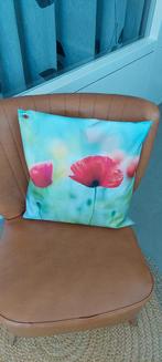 Kussens met Klaproos Design, Ophalen of Verzenden, Zo goed als nieuw, Rood, Vierkant