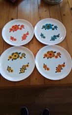 💐4 PLATTE BORDEN ARCOPAL LOTUS ZELDZAAM, Antiek en Kunst, Antiek | Servies los, Ophalen of Verzenden
