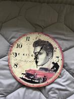 Elvis Presley Klok hout 34cm, Ophalen of Verzenden, Zo goed als nieuw