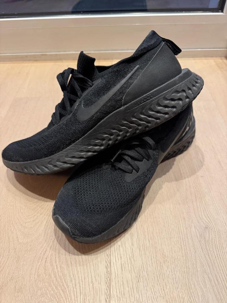 Nike React Flyknit hardloopschoen maat 47.5, Kleding | Heren, Schoenen, Zo goed als nieuw, Sportschoenen, Zwart, Ophalen of Verzenden