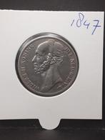 1 gulden 1847 koning Willem III, Postzegels en Munten, Munten | Nederland, 1 gulden, Koning Willem III, Zilver, Ophalen of Verzenden