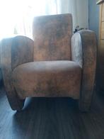 Nette fauteuil runder leer, Ophalen, Minder dan 75 cm, Leer, Zo goed als nieuw