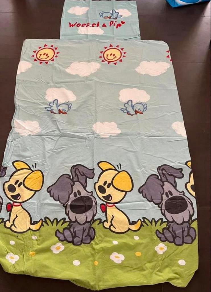 Woezel en Pip 1 persoonsdekbedovertrek te koop zgan, Kinderen en Baby's, Kinderkamer | Beddengoed, Ophalen of Verzenden, Zo goed als nieuw