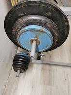 Halterset 120kg Gewichten Halterstang Squat rack, Ophalen, Gebruikt, Benen, Halterset