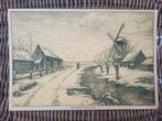 WINTERGEZICHT NOORD - HOLLAND, Antiek en Kunst, Curiosa en Brocante, Ophalen of Verzenden