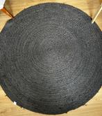 Jute kleed antraciet, Ophalen, 100 tot 150 cm, Rond, Grijs