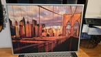 Canvas Brooklyn Bridge, Huis en Inrichting, Woonaccessoires | Schilderijen, Tekeningen en Foto's, Zo goed als nieuw, Ophalen, 75 cm of meer