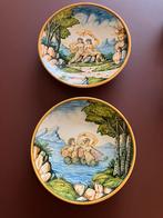 Gekleurde aardewerk borden uit Italië., Antiek en Kunst, Ophalen of Verzenden