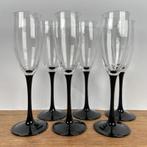 Luminarc France Domino Champagne flutes. 6 glazen., Ophalen of Verzenden, Zo goed als nieuw, Overige typen