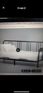 Zwart bed van IKEA , ZONDER matrassen, Ophalen, Gebruikt, Overige typen, Tweepersoons