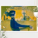 La Maison Moderne Grote Kunst Poster Art Nouveau, Ophalen of Verzenden