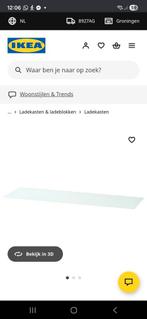 Malm glasplaat wit 160x48, Ophalen, Nieuw, 50 tot 100 cm, Minder dan 100 cm
