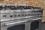 🔥Luxe Fornuis Boretti 100cm rvs + rvs 6 pits 2 ovens, 60 cm of meer, Ophalen of Verzenden, Zo goed als nieuw, Energieklasse A of zuiniger