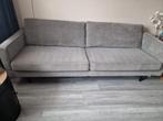 Mooie taupe kleur bank van ribstof 3 a 4 personen, Huis en Inrichting, Ophalen, Driepersoons, 75 tot 100 cm, Zo goed als nieuw