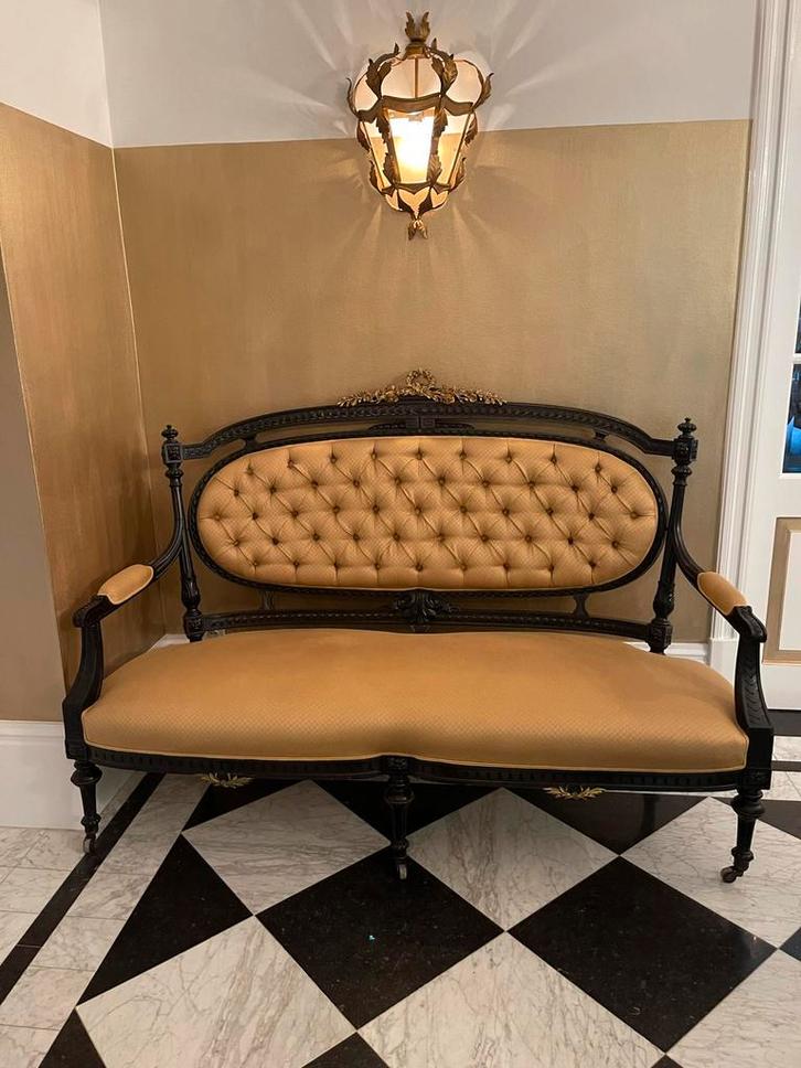 Antieke bank Louis XV, Antiek en Kunst, Antiek | Meubels | Stoelen en Banken, Ophalen