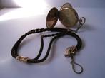 ZAKHORLOGE m. PRACHTIGE ECHT HAAR  KETTING  NOSTALGIE !!, Verzenden, Overige materialen, Ketting, Verguld