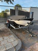 Leuke console boot incl trailer en kussens opmaat, Watersport en Boten, Ophalen, Tot 10 pk, Zo goed als nieuw, 3 tot 6 meter