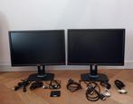 Twee maal Dell ultrasharp U2412m monitor, Computers en Software, Monitoren, Ophalen, Gebruikt, DisplayPort, IPS