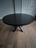 Goossens houten visgraat ronde eettafel 6 persoons 150cm, Huis en Inrichting, Tafels | Eettafels, Ophalen, Nieuw, Vijf personen of meer