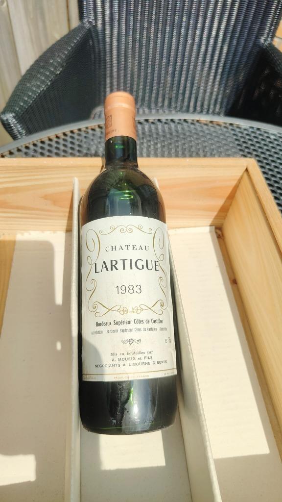 Chateau Lartigue 1983, Verzamelen, Wijnen, Nieuw, Overige typen, Frankrijk, Vol, Ophalen of Verzenden