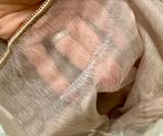Luxury taupe vitrages op maat, Bruin, 200 cm of meer, Nieuw, Ophalen of Verzenden