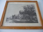REMBRANDT repro ets - DE DRIE HUTTEN - 1650, Ophalen of Verzenden