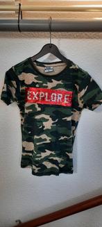 Legerprint, camouflage wrijfshirt maat 122, Jongen of Meisje, Ophalen of Verzenden, Zo goed als nieuw, Shirt of Longsleeve