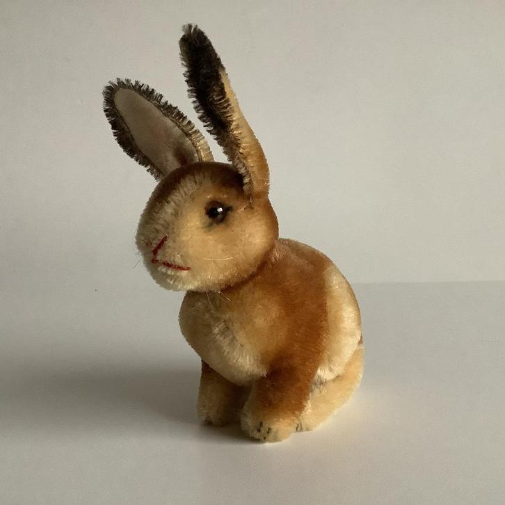 Vintage Steiff konijntje "Sonny" met draaihoofd, Antiek en Kunst, Antiek | Speelgoed, Ophalen of Verzenden