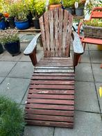 Adirondack stoel hardhout, Tuin en Terras, Ophalen, Gebruikt, Hout