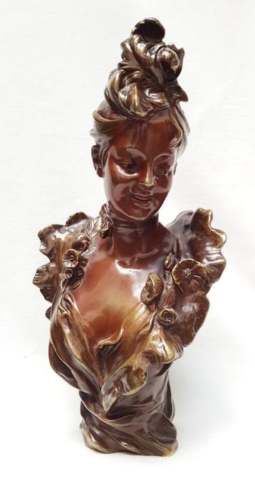 Art nouveau Buste - Victor Bruyneel. beschikbaar voor biedingen