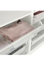 KOMPLEMENT Fijndraadmand met uittrekrail, wit, 100x35 cm, Ophalen, Zo goed als nieuw