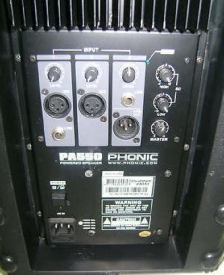 phonic speakers, Audio, Tv en Foto, Luidsprekers, Gebruikt, Front, Rear of Stereo speakers, 120 watt of meer, Overige merken, Ophalen